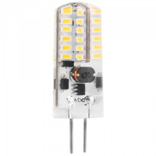 Bomb.led silicona g4 3w. 12v. fria (caja de 10 unidades)
