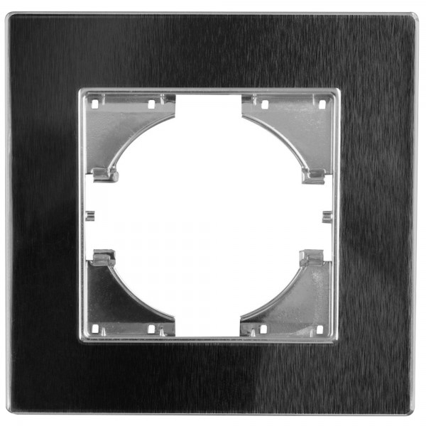 S-empot.aluminio negro marco 1elemento