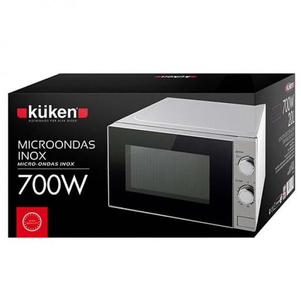 Microondas kuken 700w. 20l. inox