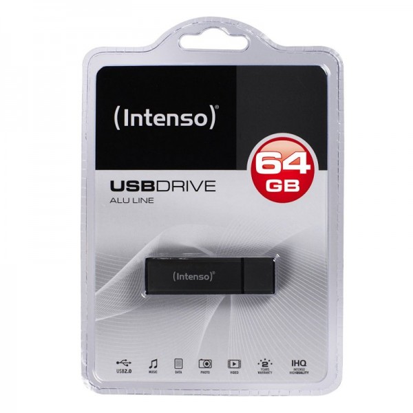 Intenso 3521491 lápiz usb 2.0 alu 64gb antracita