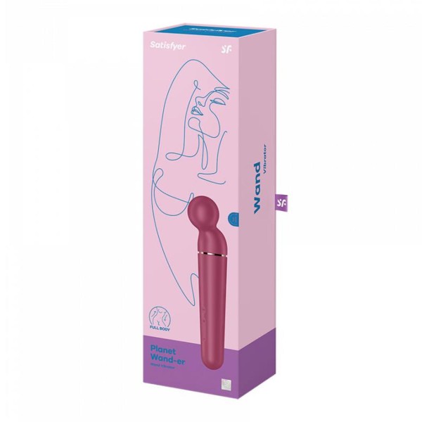 Satisfyer planet wand-er vibrador berry + rosegold 1un