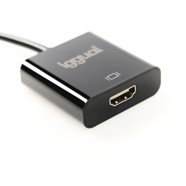 Iggual adaptador displayport (m) a hdmi (h)