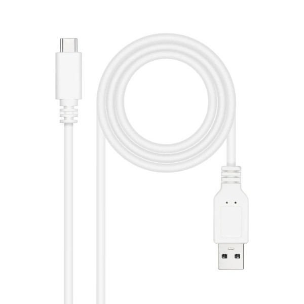 Nanocable cable usb 2.0 3a usb-c-m/m 1m blanco