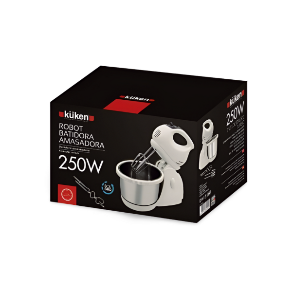 Robot batidora amasadora .250 w kuken