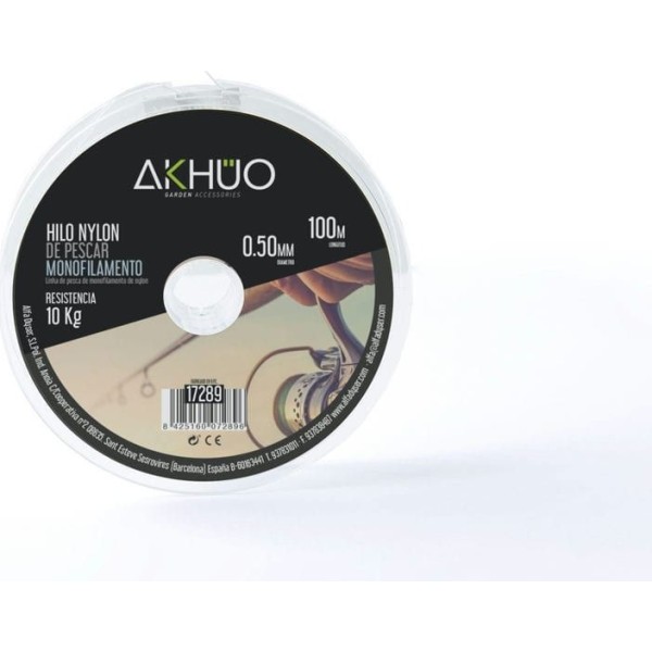 Hilo nylon transparente 0,5mm.100m.