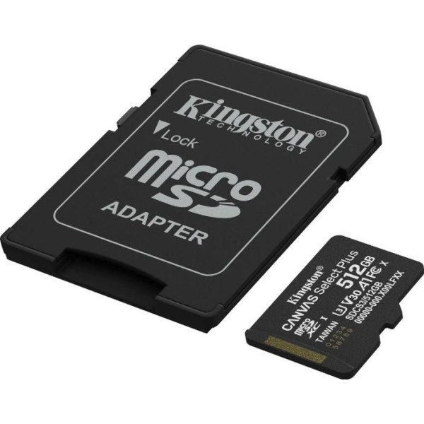 Kingston sdcs3/512gb microsdxc gen3 150mb/s a1