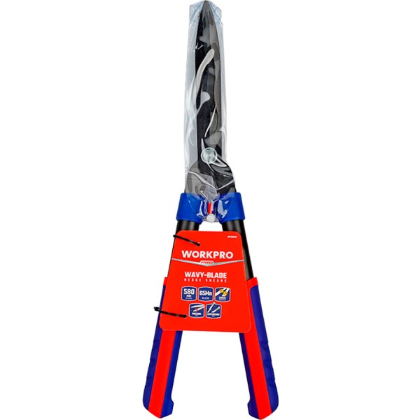 Tijeras cortasetos, hoja ondulada, 58,4 cm