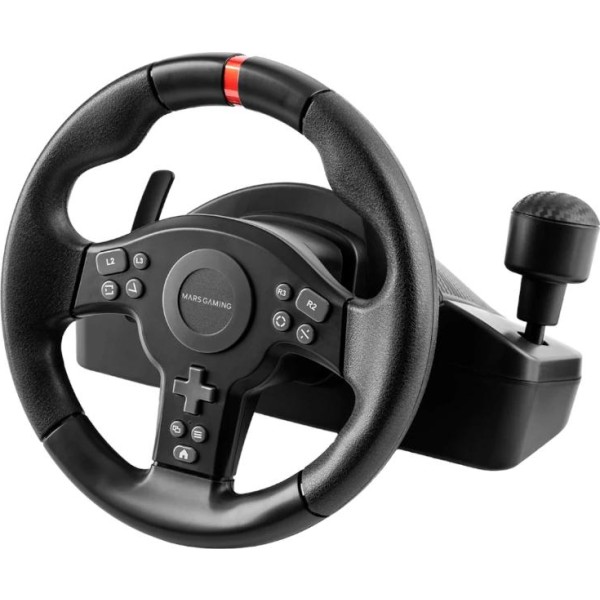 Mars gaming volante simulación carreras negro