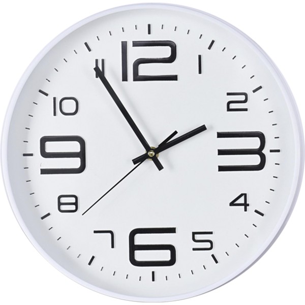 Reloj pared blanco redondo 30cm