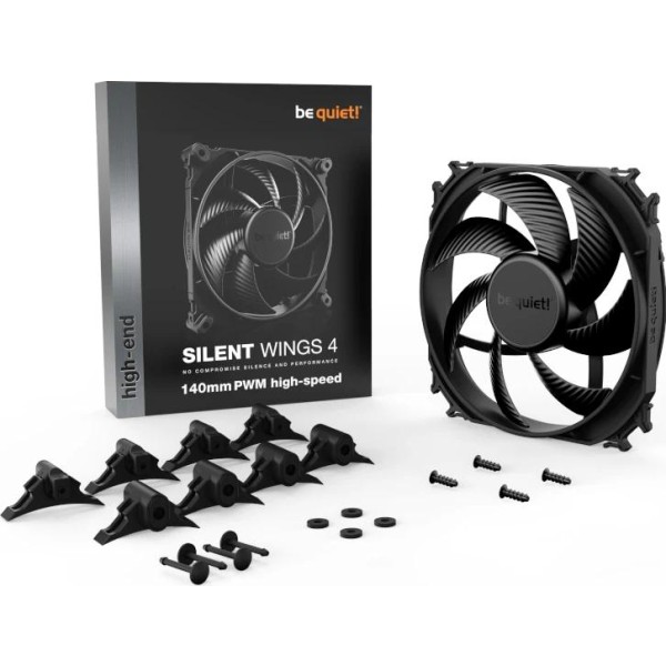 Be quiet! ventilador silent wings 4 140mm negro
