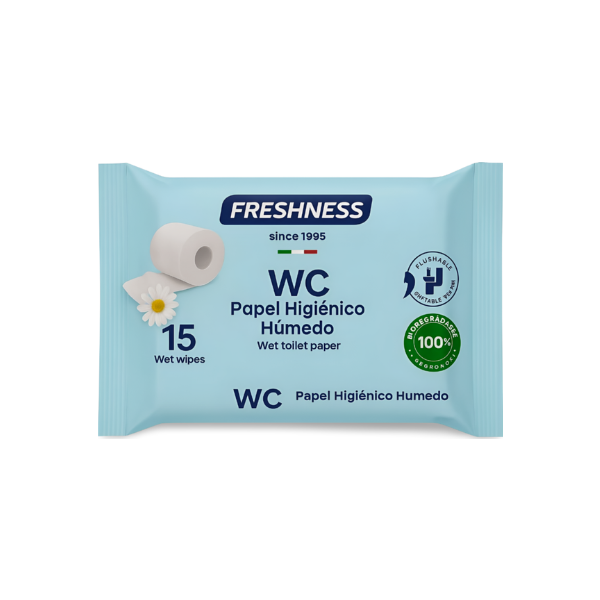 Freshness Toallitas WC  formato bolso 15 unidades